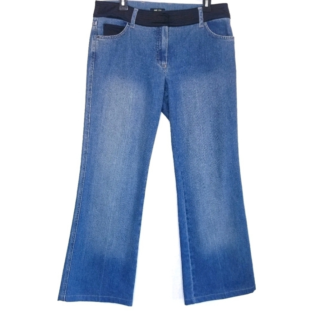 Escada | Bootcut Jeans + Black Waistband‎